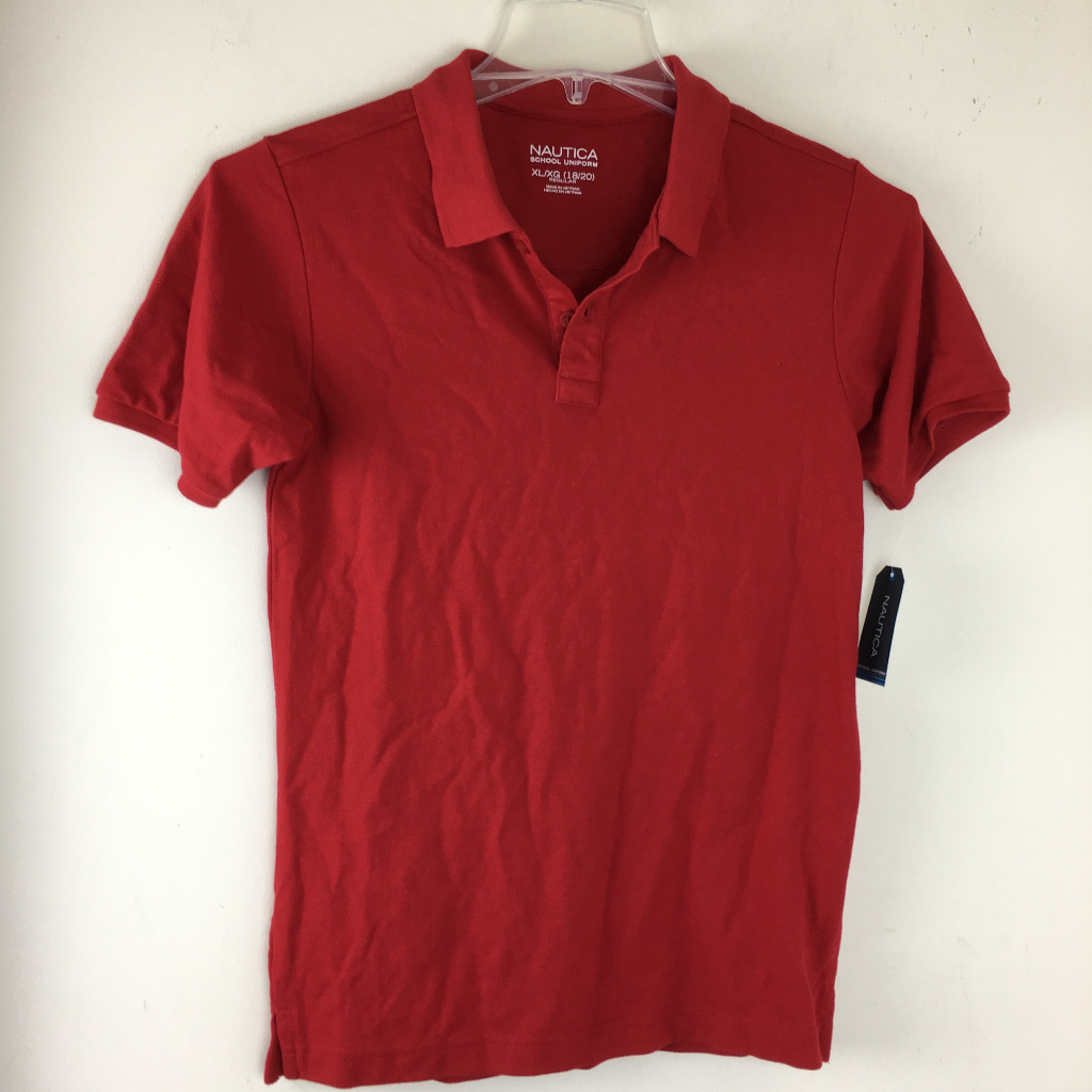 Nautica School Uniform Boys Polo Shirt Xl (18/20)